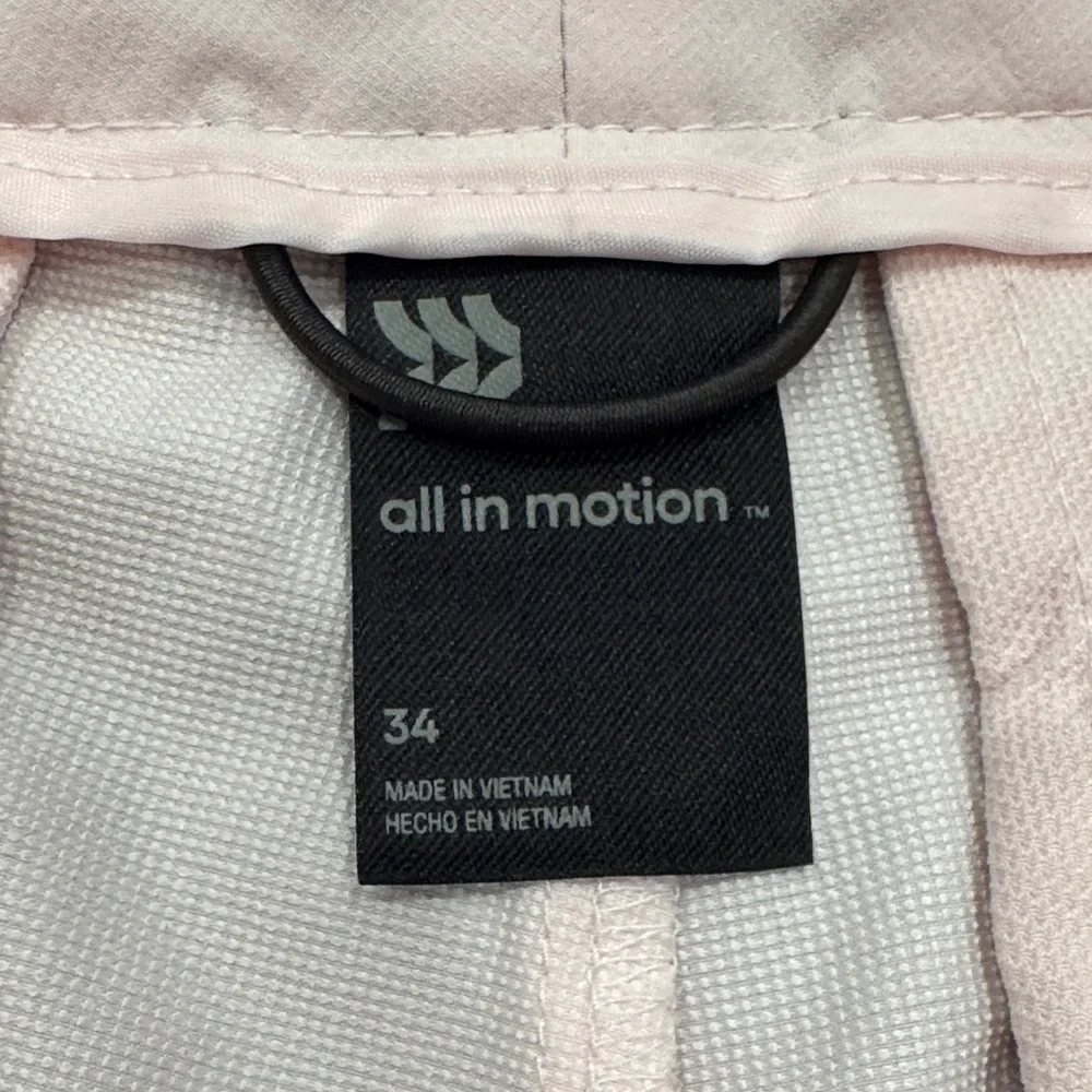 all in motion Light Pink Athletic Shorts with Black Drawstring - Picture 2 of 5